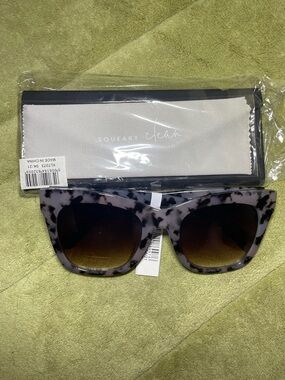 Oversized Grey Tortoiseshell Women's Sunglasses